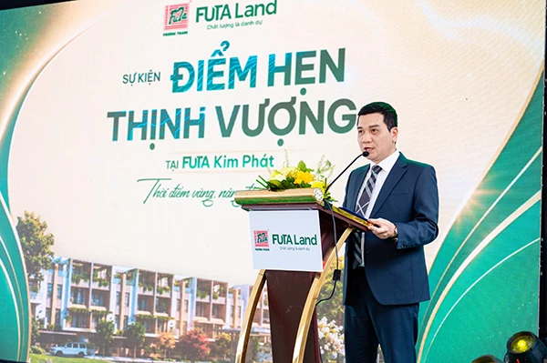 Phó Tổng giám đốc FUTA Land Nguyễn Văn Đức phát biểu tại sự kiện. Phó Tổng giám đốc FUTA Land Nguyễn Văn Đức phát biểu tại sự kiện.