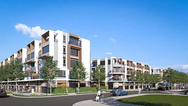 Phối cảnh khu shophouse và townhouse của dự án FUTA Kim Phát. Phối cảnh khu shophouse và townhouse của dự án FUTA Kim Phát.
