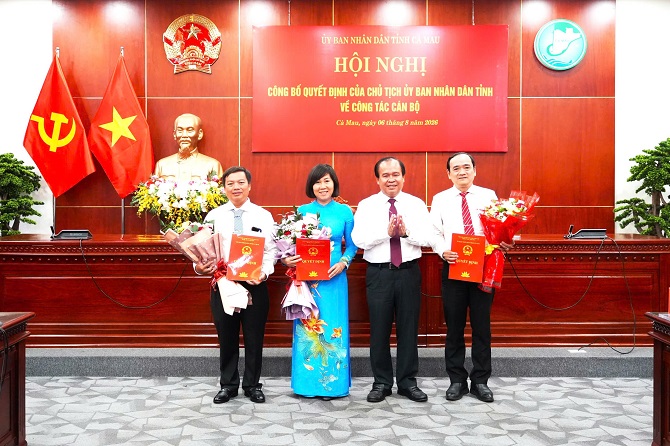 Cà Mau bổ nhiệm 3 Phó Giám đốc Sở