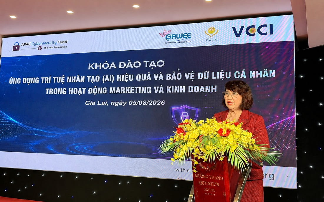 Nữ doanh nhân Gia Lai nâng cao kỹ năng ứng dụng AI và bảo vệ dữ liệu