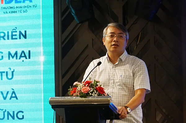 Phó Cục trưởng Cục TMĐT và Kinh tế số Hoàng Ninh giới thiệu những điểm mới của Luật Thương mại điện tử (TMĐT) năm 2025 và Nghị định 248/2026/NĐ-CP.