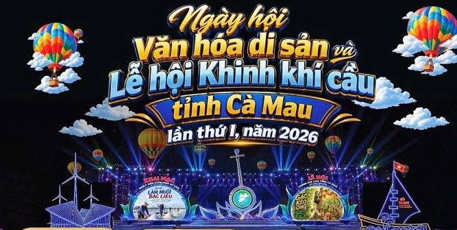 Cà Mau lần đầu tổ chức ngày hội văn hóa di sản và lễ hội Khinh khí cầu