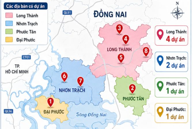 Gỡ vướng pháp lý cho 8 dự án bất động sản ở Đồng Nai