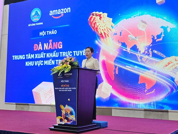 Bà Lê Thị Kim Phương đánh giá cao sự đồng hành của Amazon trong việc hỗ trợ Đà Nẵng hình thành và phát triển hệ sinh thái xuất khẩu trực tuyến của khu vực.
