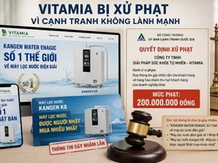 Tự nhận là 'số 1', Vitamia bị phạt 200 triệu đồng