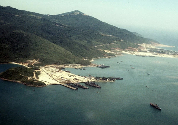 Cảng Đà Nẵng những năm 1966 - 1967 (Ảnh tư liệu).