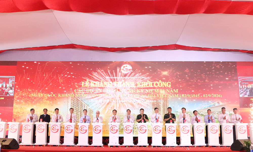 TP Hồ Chí Minh khởi công, khánh thành 11 dự án với tổng vốn hơn 181.400 tỷ đồng