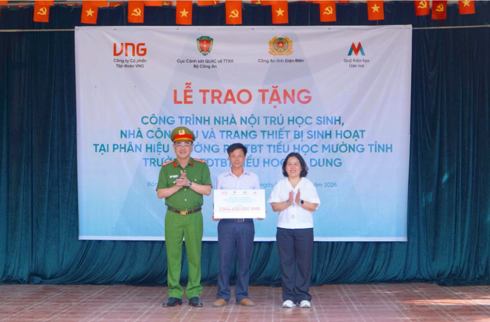 Điện Biên: Gần 4 tỷ đồng cải thiện điều kiện học tập, sinh hoạt tại xã Xa Dung