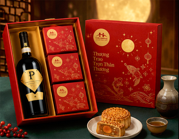 Đa dạng set quà Trung Thu mang thương hiệu riêng của từng doanh nghiệp