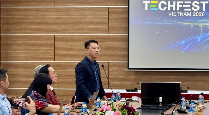 ông Lê Toàn Thắng - Giám đốc Trung tâm Hỗ trợ khởi nghiệp và đổi mới sáng tạo quốc gia (NSSC), Trưởng ban tổ chức chương trình đồng hành TECHFEST.