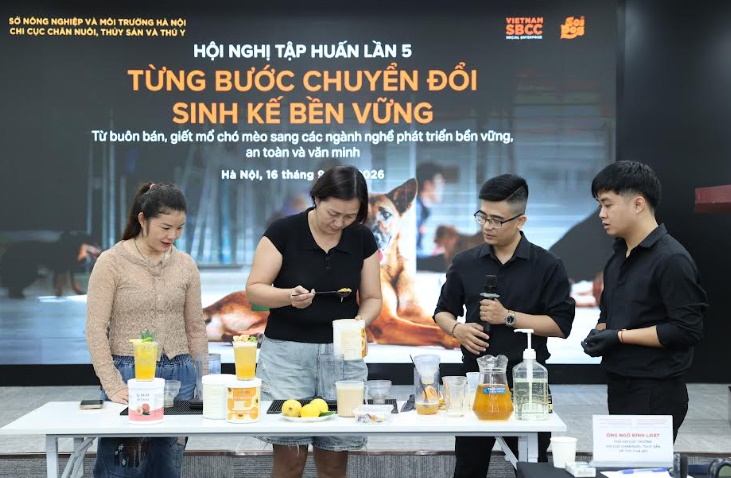 Hà Nội: Trải nghiệm hướng nghiệp cho các hộ kinh doanh thịt chó, mèo