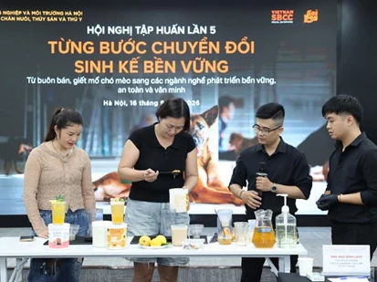 Hà Nội: Trải nghiệm hướng nghiệp cho các hộ kinh doanh thịt chó, mèo