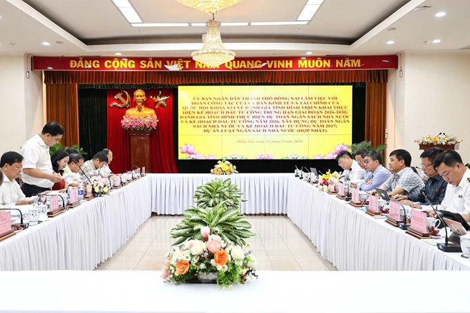 Ủy ban Kinh tế và Tài chính của Quốc hội làm việc với TP Đồng Nai