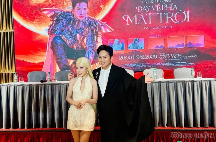 Tùng Dương và Phùng Khánh Linh. Tùng Dương và Phùng Khánh Linh.