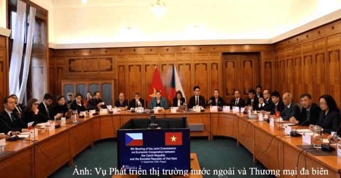 Khóa họp Ủy ban liên Chính phủ Việt Nam - Cộng hòa Séc lần thứ VIII tại Praha. Ảnh: Bộ Công Thương. Khóa họp Ủy ban liên Chính phủ Việt Nam - Cộng hòa Séc lần thứ VIII tại Praha. Ảnh: Bộ Công Thương.