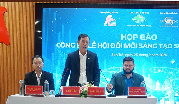 Họp báo chiều 25/9 giới thiệu Lễ hội Đổi mới sáng tạo Sơn Trà 2026.