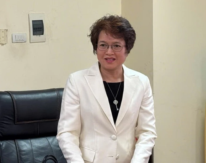 Bà Nguyễn Thị Hương Liên – Phó Chủ tịch Thường trực Hiệp hội Doanh nghiệp Khoa học và Công nghệ Việt Nam (VST), Phó Chủ tịch kiêm Phó Tổng Giám đốc Công ty Cổ phần Sao Thái Dương.