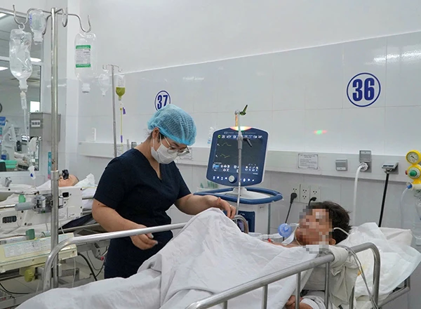 Bệnh nhân Hồ V.Q được chuyển đến BV Đà Nẵng cấp cứu tong tình trạng đa chấn thương sau tai nạn giao thông.