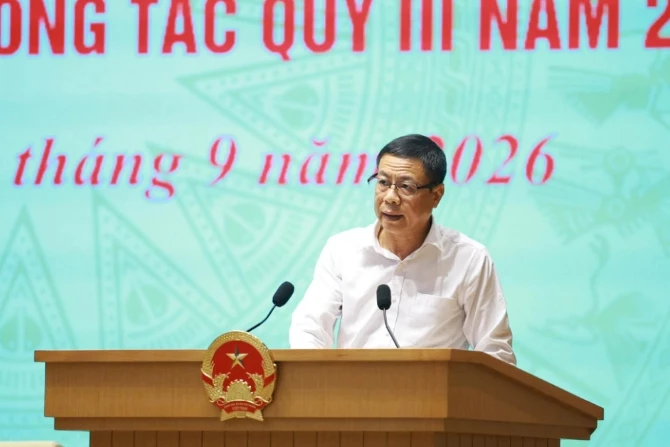Thứ trưởng Lê Xuân Định phát biểu tại cuộc họp. Ảnh: MST.
