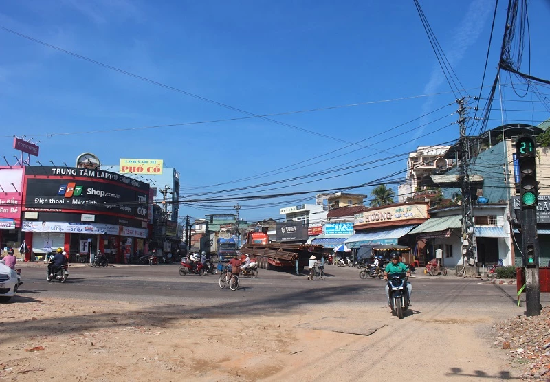 cầu và đường kết nối hai bờ sông Hà Thanh,kết nối với phường Quy Nhơn Bắc, Quy Nhơn Tâygiảm bớt lưu lượng qua ngã tư Diêu Trì 