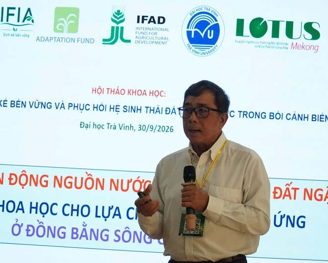 PGS.TS Lê Anh Tuấn - Giảng viên cao cấp Khoa Môi trường và Tài nguyên Thiên nhiên (Đại học Cần Thơ)