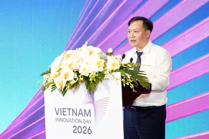 Cục trưởng Cục Đổi mới sáng tạo Nguyễn Mai Dương phát biểu tại sự kiện.