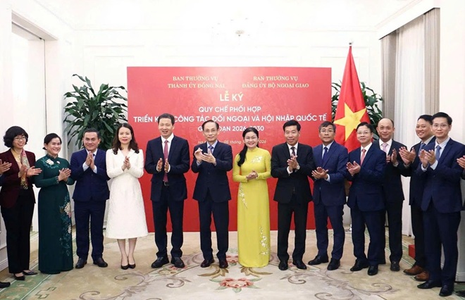 TP Đồng Nai và Bộ Ngoại giao ký Quy chế phối hợp về đối ngoại và hội nhập quốc tế