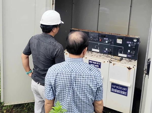 PC Đà Nẵng Kiểm tra Trạm bơm Chống ngập Trương Chí Cương - Nguyễn Xuân Nhĩ.