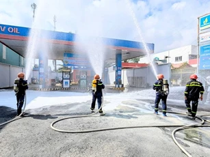 Dầu khí Mê Kông chi nhánh An Giang đảm bảo an toàn phòng cháy chữa cháy