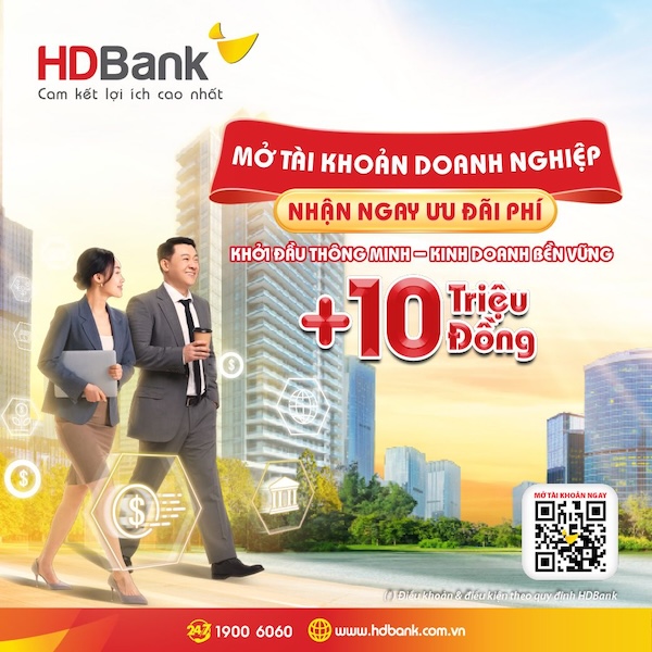 HDBank tung loạt ưu đãi lớn cho doanh nghiệp