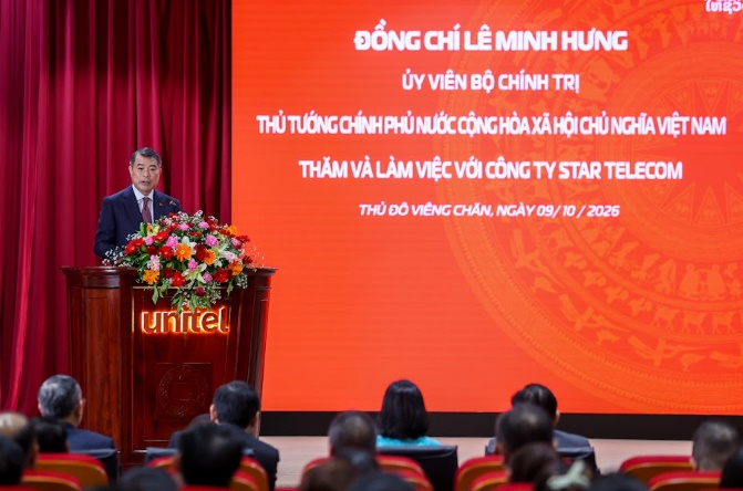 Thủ tướng Lê Minh Hưng: “Viettel tại Lào đã trở thành một biểu tượng của tình hữu nghị 2 nước”