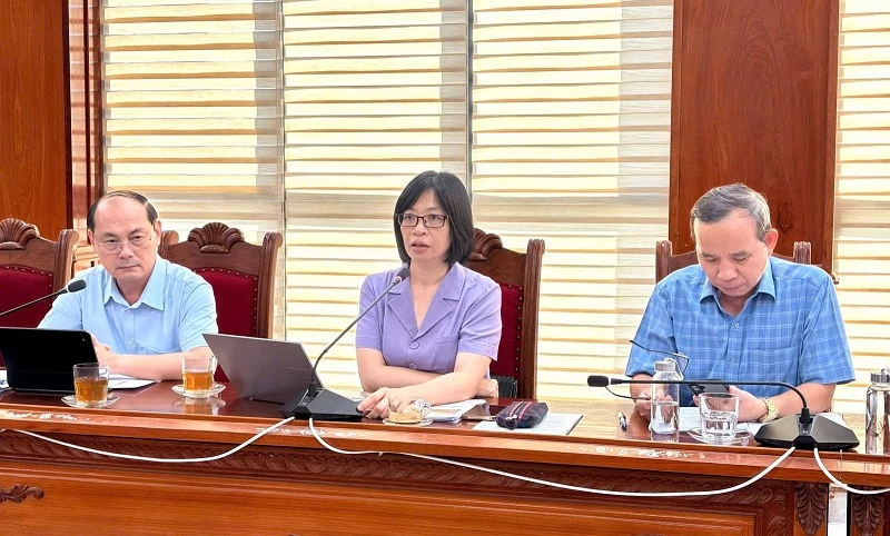 Phó Chủ tịch UBND tỉnh Gia Lai Nguyễn Thị Thanh Lịch chủ trì buổi làm việc.