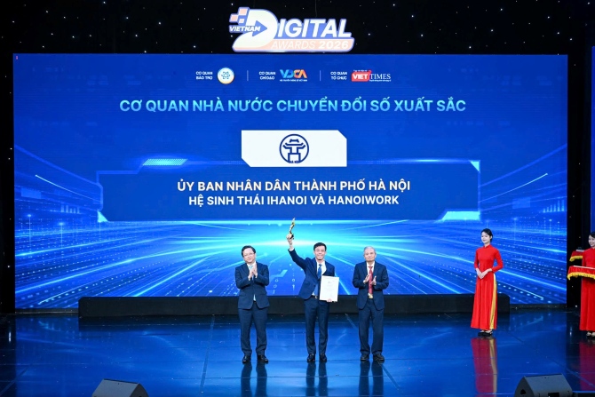 Hà Nội đạt giải Cơ quan nhà nước chuyển đổi số xuất sắc