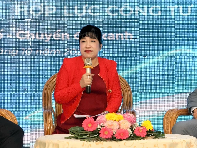 Bà Lưu Thị Thanh Mẫu - Phó Chủ tịch Hội Doanh nhân trẻ Việt Nam