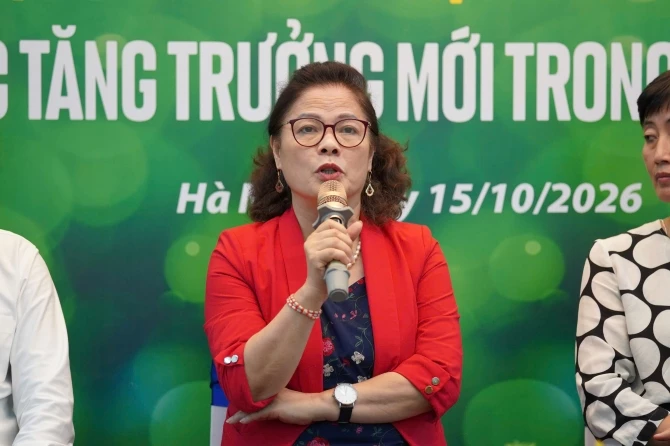 ThS Lê Thị Khánh Vân - Phó Chủ tịch Hội Thông tin và Khoa học Công nghệ Việt Nam.