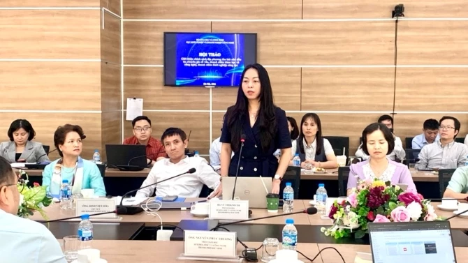 B&agrave; Vũ Thị Kim Chi - Ph&oacute; Gi&aacute;m đốc Sở KH&CN tỉnh Quảng Ninh. Ảnh: HT.