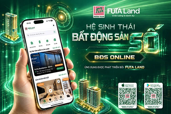 Ứng dụng BĐS Online của FUTA Land chính thức ra mắt thị trường.