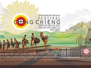 Gia Lai bắn pháo hoa nghệ thuật trong Festival cồng chiêng