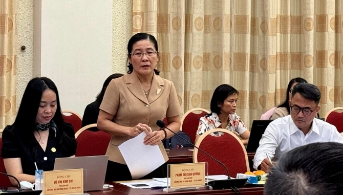 Bà Phạm Thị Sen Quỳnh - Phó Giám đốc Sở Khoa học và Công nghệ Hải Phòng.