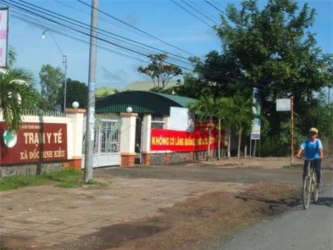 Trạm y tế xã Đốc Binh Kiều, nơi ông Phúc từng công tác.