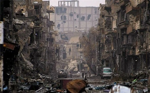  Cảnh hoang tàn, đổ nát của thành phố Deir Ezzor sau những ngày tháng chiến tranh