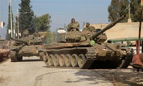 Quân đội Syria giải phóng một thị trấn ở tỉnh Aleppo. 