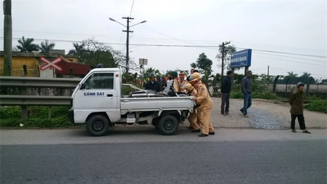 Khu vực xảy ra vụ tai nạn đường sắt - Ảnh: Thanh niên