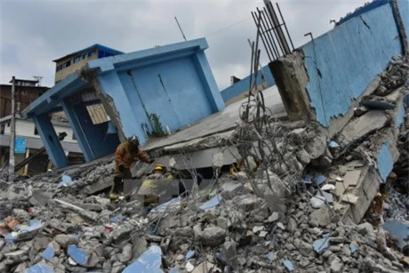 Các thành phố du lịch Manta, Portoviejo và Pedernales đều bị tàn phá trên diện rộng. Ảnh: AFP