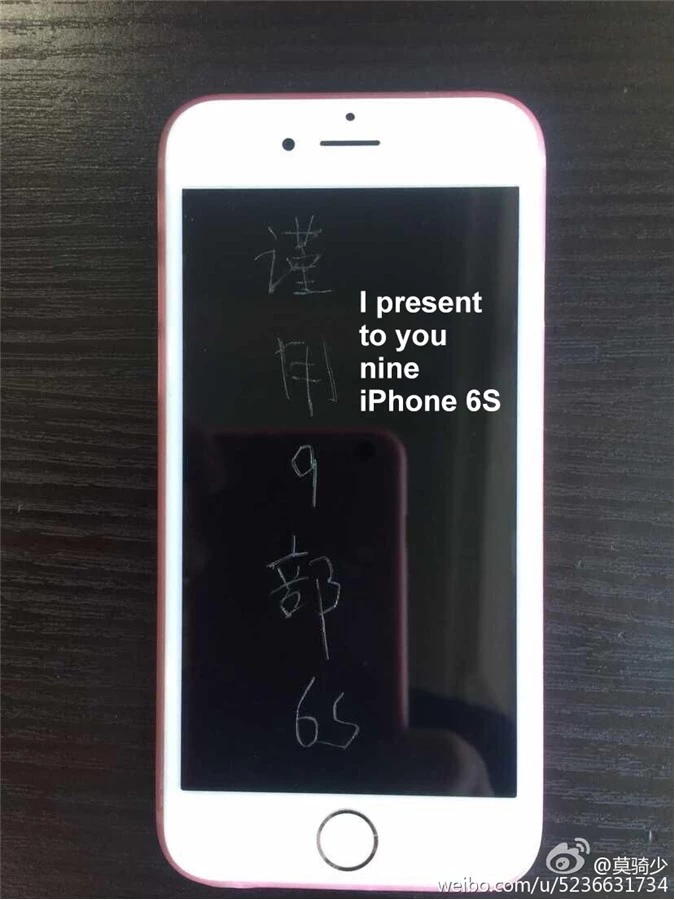 tôi xin tặng em 9 chiếc iPhone 6s