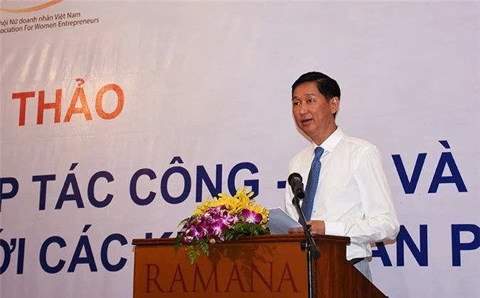 Phó Chủ tịch UBND TP.HCM Trần Vĩnh Tuyến phát biểu tại Hội thảo