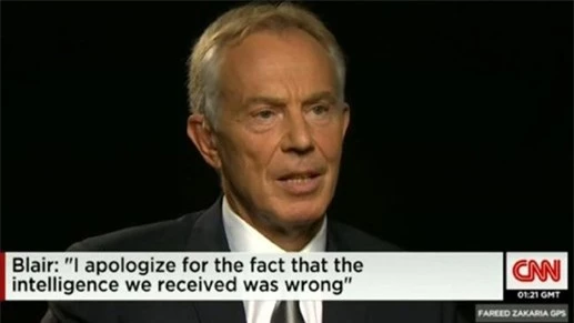 Ông Tony Blair cho rằng việc can thiệp quân sự vào Iraq khi đó đã châm ngòi cho các cuộc xung đột hiện nay trong khu vực.