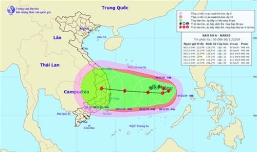 Bão số 6 quay đầu hướng về Việt Nam, có thể là bão mạnh nhất từ đầu năm