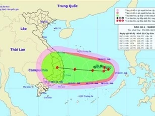 Bão số 6 quay đầu hướng về Việt Nam, có thể là bão mạnh nhất từ đầu năm
