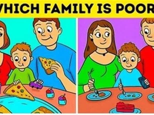 Gia đình nào nghèo trong số hai gia đình dưới đây?